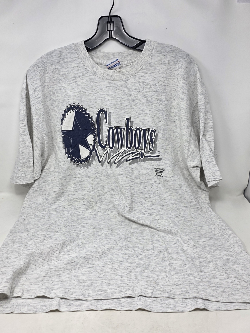 Vintage 90s True-Fan  Dallas Cowboys Shirt Gray Grey Men's XL NFL Football